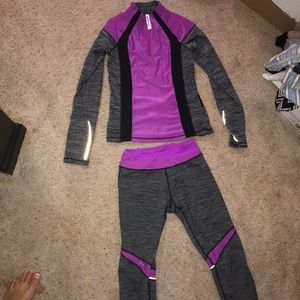 Workout set! Best color combo - crops and jacket